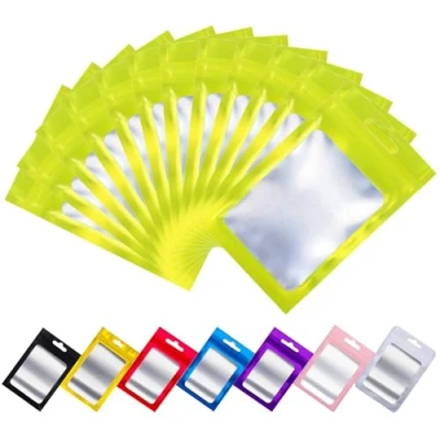 Image of Rimiko 100pcs Small Ziplock Mylar Bags with Clear Window, Aluminum Foil Sample Bags, Resealable Pouch for Packaging and Food Storage (Green, 3.1&quot;x5.1&quot;)