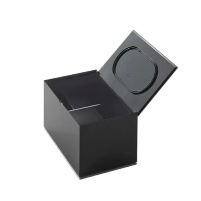 Image of Yamazaki 2428 Veil Bath Organizer, Black, ABS Resin/Elastomer, Minimalist, 16 x 10 9 cm
