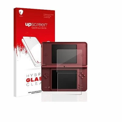 Image of upscreen Screen Protector Film compatible with Nintendo DSi XL 9H Glass Protection, Extreme Scratch Resistant