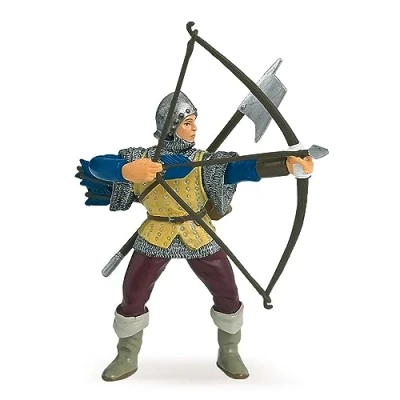 Image of Papo MEDIEVAL FANTASY Figurine, 39385 Blue Bowman, Multicolour