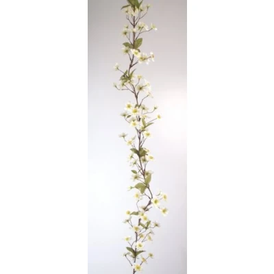 Image of 182cm Artificial Apple Blossom Garland Pink/Cream