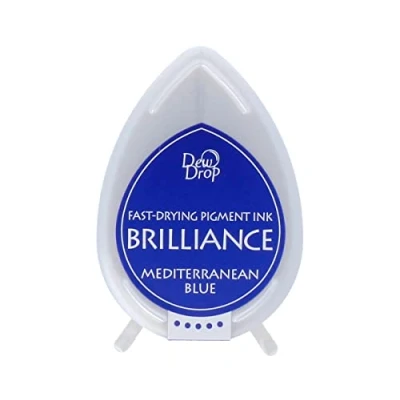 Image of Tsukineko Brilliance Dew Drop Ink Pads Mediterranean Blue
