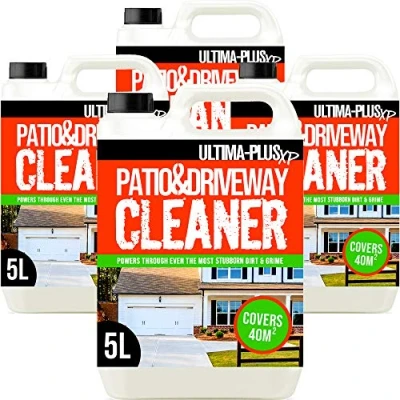 Image of Ultima Plus XP Patio &amp; Driveway Cleaner Deeply Cleans to Remove Stains, Grime and Dirt for Patios, Driveways, Block Paving, Concrete Flags, Steps, Paths more (20 Litres)