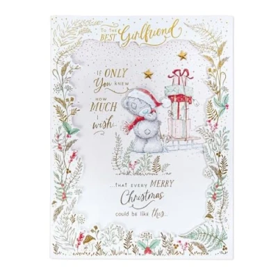 Image of Me To You Tatty Teddy Amazing Girlfriend Luxury Handmade Large Boxed Christmas Card 12x9ins Official Collection