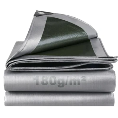 Image of SHANNA Tarpaulin 3x4 m Waterproof Heavy Duty Tarp Sheet Cover, Thicken 180 GSM PE with Reinforced Grommets, MultiPurpose Outdoor Use for Garden Furniture Camping Ground Truck Cover