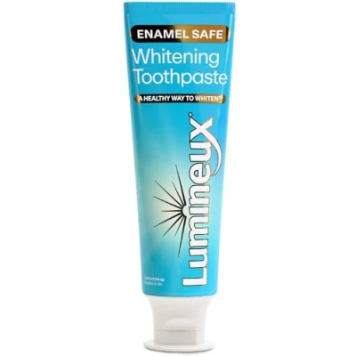 Image of Oral Essentials Lumineux Teeth Whitening Toothpaste Certified Non Toxic Sensitivity Free Fluoride NO Artificial Flavors, Colors, SLS Free, Dentist Formulated