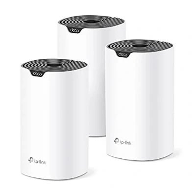 Image of TP Link Deco Mesh WiFi System (Deco S4) Up to 5,500 Sq.ft. Coverage, Router and Extender Replacement, Gigabit Ports,Seamless Roaming, Parental Controls, Compatible with Alexa, 3 Pack