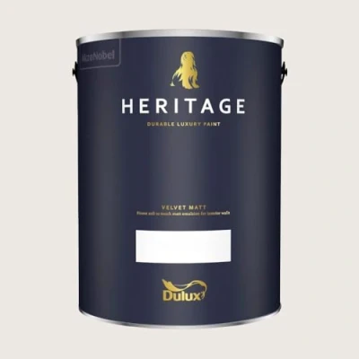 Image of DULUX TRADE HERITAGE MATT ROMAN WHITE 5L