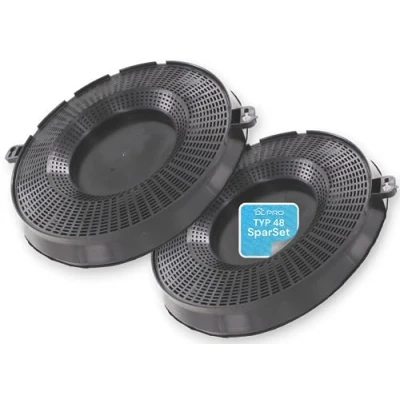 Image of DL pro Carbon Filters for AEG Electrolux, Indesit, Gorenje, Ikea Cooker Hoods 2 Pieces, 30 mm x 236 mm, Round, Premium Quality