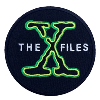 Image of The X Files Patch (8 cm) Embroidered Iron or Sew Badge XFiles Retro Souvenir DIY Costume Poster Alien I Want to Believe ET Aliens