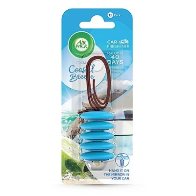 Image of Airwick Car Air Freshener Coastal Breeze Odour Neutraliser Lasts Upto 40 days Naturally Inspired Fragrance