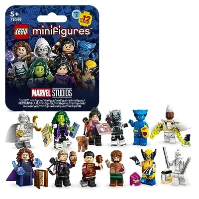 Image of LEGO 71039 Minifigures Marvel Series 2, 1 of 12 Iconic Disney+ Show Characters to Collect in Each Mystery Bag, incl. Wolverine, Hawkeye, She Hulk, Echo &amp; More (1 Piece Style Picked at Random)