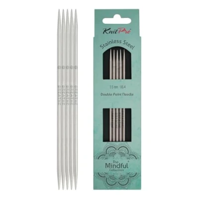 Image of KnitPro Mindful Double Pointed Needles 15cm 3.50mm 3pcs