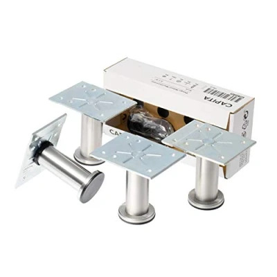 Image of Ikea Capita 8 cm Stainless Steel Legs (Pack of 4)
