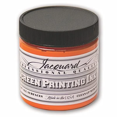 Image of Jacquard Screen Printing Ink, Orange, 4 oz