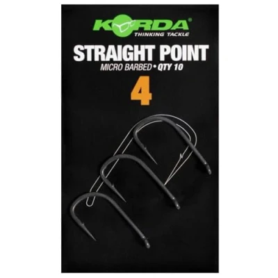 Image of Korda Straight Point Micro Barbed Qty 10 (Size 4)