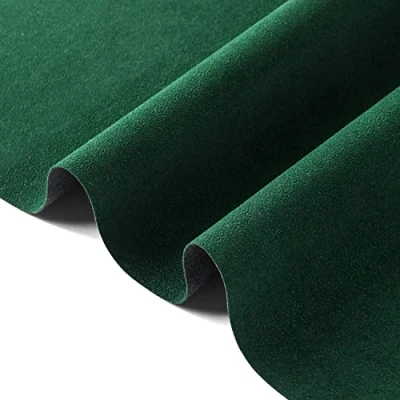 Image of Peel Stick Velvet Flock Liner Self Adhesive Texture for Jewelry Drawer Craft Fabric Art &amp; Crafts, DIY Felt (Green)