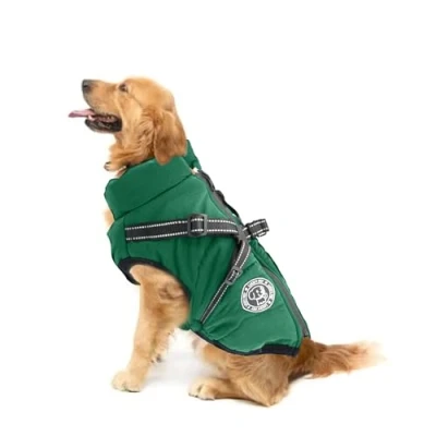 Image of snugget Waterproof Dog Coat with Harness Built in,warm Winter for Dogs,Dog Jacket Small Medium Large Dogs