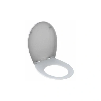 Image of Twyford Alcona Toilet Seat and Cover Wrap Over SS Bottom Fix Hinge White AR7915WH