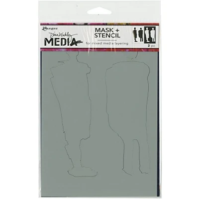 Image of Ranger Giant Funky Silhouettes Media Stencil, Synthetic Material, 26 x 16.1 0.1 cm