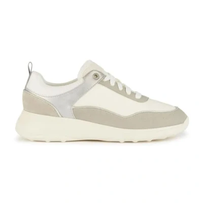 Image of Geox Women&#039;s D Alleniee B Sneaker, Lt Grey Optic White, 2 UK