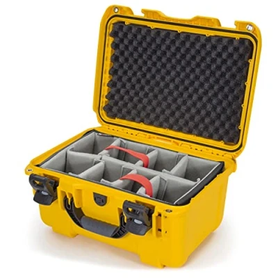 Image of Nanuk 918 Waterproof Hard Carrying Case with Padded Dividers Polypropylene Yellow