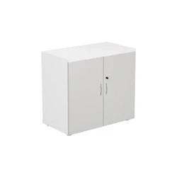 Image of Wooden Storage Cupboard Doors : 700mm White