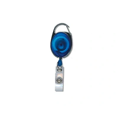 Image of ID Card It Holder Clip Key Reel Blue