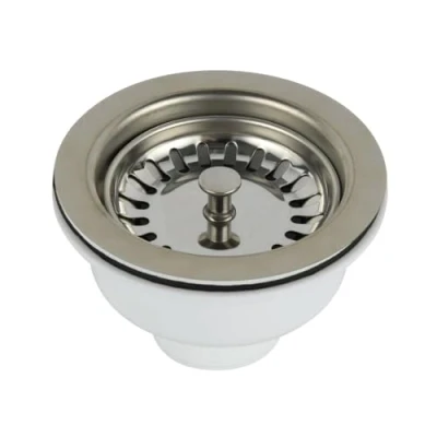 Image of Liquida SW3CH Kitchen Sink Basket Strainer Waste in Chrome