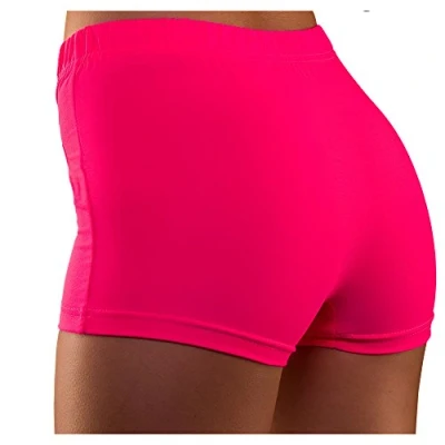 Image of Wicked Costumes Adult Unisex 80&#039;s Hot Pants (Neon Pink) XS/S (UK 6 10)