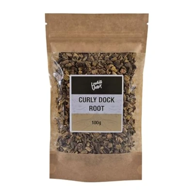 Image of Lowhill Valley Curly Dock Root Rumex crispus Herbal Tea Traditionally Known Restorative No Additives or Preservatives Responsibly Sourced 100g