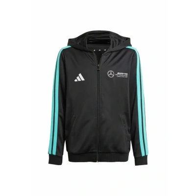Image of adidas Performance AMG Petronas Formula ONE TEAM Zipup sweatshirt Black white for kids, Size: 9 10y,