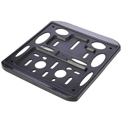 Image of Evolution Customizable Plate Holder for Motorbikes, Black Carbon