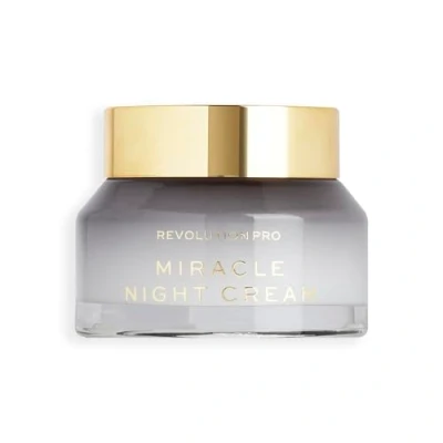 Image of Revolution Pro Miracle Night Cream, Smoother, Plumper &amp; Younger Looking Skin, Restore Skin Overnight, 50ml