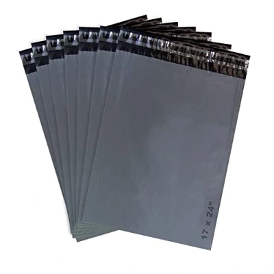 Image of 200 x Parcel Bags Self Seal with Waterproof Grey Mailing Bag (17&quot; 24&quot;) L1073