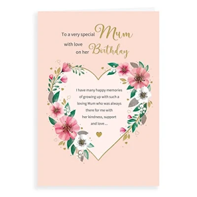 Image of Regal Publishing Classic Birthday Card Mum 9 x 6 inches