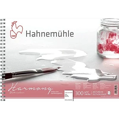 Image of Hahnemuhle Harmony Watercolour Spiral Pad Hot Pressed A3 White 10628763