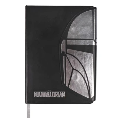 Image of CERDÁ LIFE&#039;S LITTLE MOMENTS The Mandalorian Cork Notebook Official Star Wars License