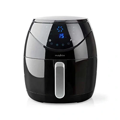 Image of Nedis KAAF250EBK Friteuse Unique 6,5 L Autonome 1800 W d’air chaud Noir