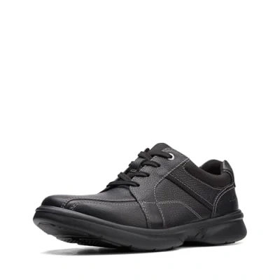 Image of Clarks Men&#039;s Bradley Walk Oxford shoe, Black Tumbled Leather, 13 UK