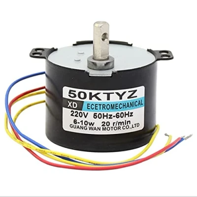 Image of 50KTYZ AC 220V 6 10w Miniature Permanent Magnet Synchronous Motor CW/CCW Low Speed High Torque Electric (15RPM)