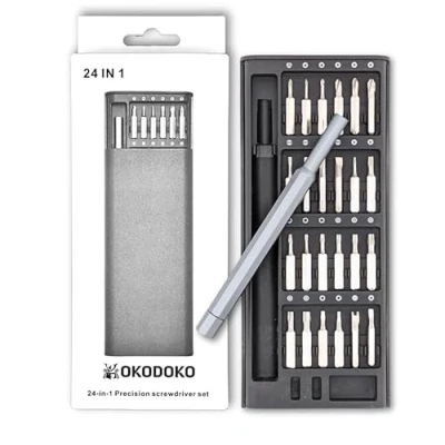Image of Precision Mini Screwdriver Set Repair Tool Kit for iPhone, MacBook, iPad, Laptop, PC, Computer, Phone, Tablet, Nintendo Switch, PS5, PS4, Xbox, Ring Doorbell, Glasses, Electronics, Toys &amp; Watches