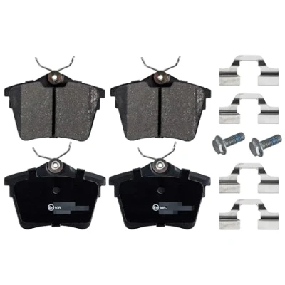 Image of 425279, 425279S1, 425326S1, 425421S1 Brake pad set BLUE PRINT ADP154219 Rear Axle with fastening material attachment CITROËN: C5 3