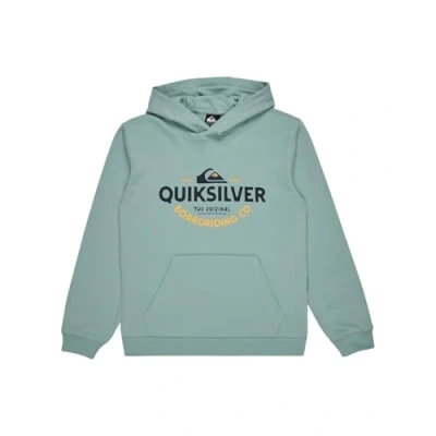 Image of Quiksilver Typed OUT Hoodie Youth Unisex for kids, Size: 16t, Black