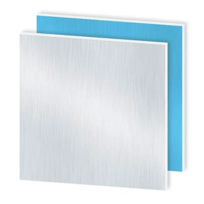 Image of iMeistek 6063 Aluminium Sheet with Protective Film on Both Sides, 300mm x 1.5mm Wall Thick Square Plate (2 PCS)