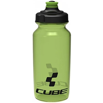 Image of Cube Icon Bottle Green, 0.5L / Bicycle Cycling Cycle Biking Bike Riding Ride Mountain MTB Road Water Liquid Storage Store Vessel Bidon Flask Canteen Sport Outdoor Exercise Drinking Drink Gym Accessory Fits HPP HPA Cage 500ml