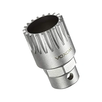 Image of Voxom Inner Bearing Tool Attachment WKl26 Shimano Cartridge and ISIS Compatible, CNC Machled, 718000068 Tools, Silver, One Size