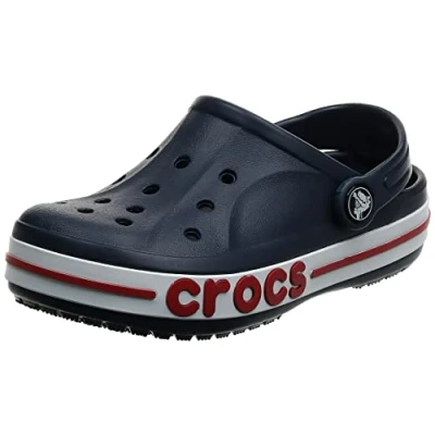 Image of Crocs Bayaband Unisex Mules, Size: M7/W8, Navy / pepper Synthetics