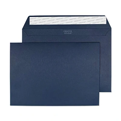 Image of Blake Creative Colour C5 162 x 229 mm 120 gsm Peel &amp; Seal Wallet Envelopes (320) Oxford Blue Pack of 500