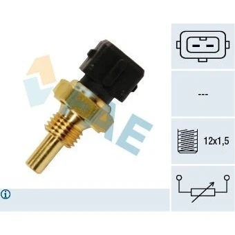 Image of 46449499, 60576529, 60809565, 60812077 Coolant Temperature Sensor EPS 1.830.157 Made in Italy OE Equivalent